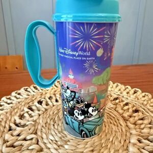 2024 Walt Disney World Resort Reusable Refillable Mug Mickey & Friends 4 Parks